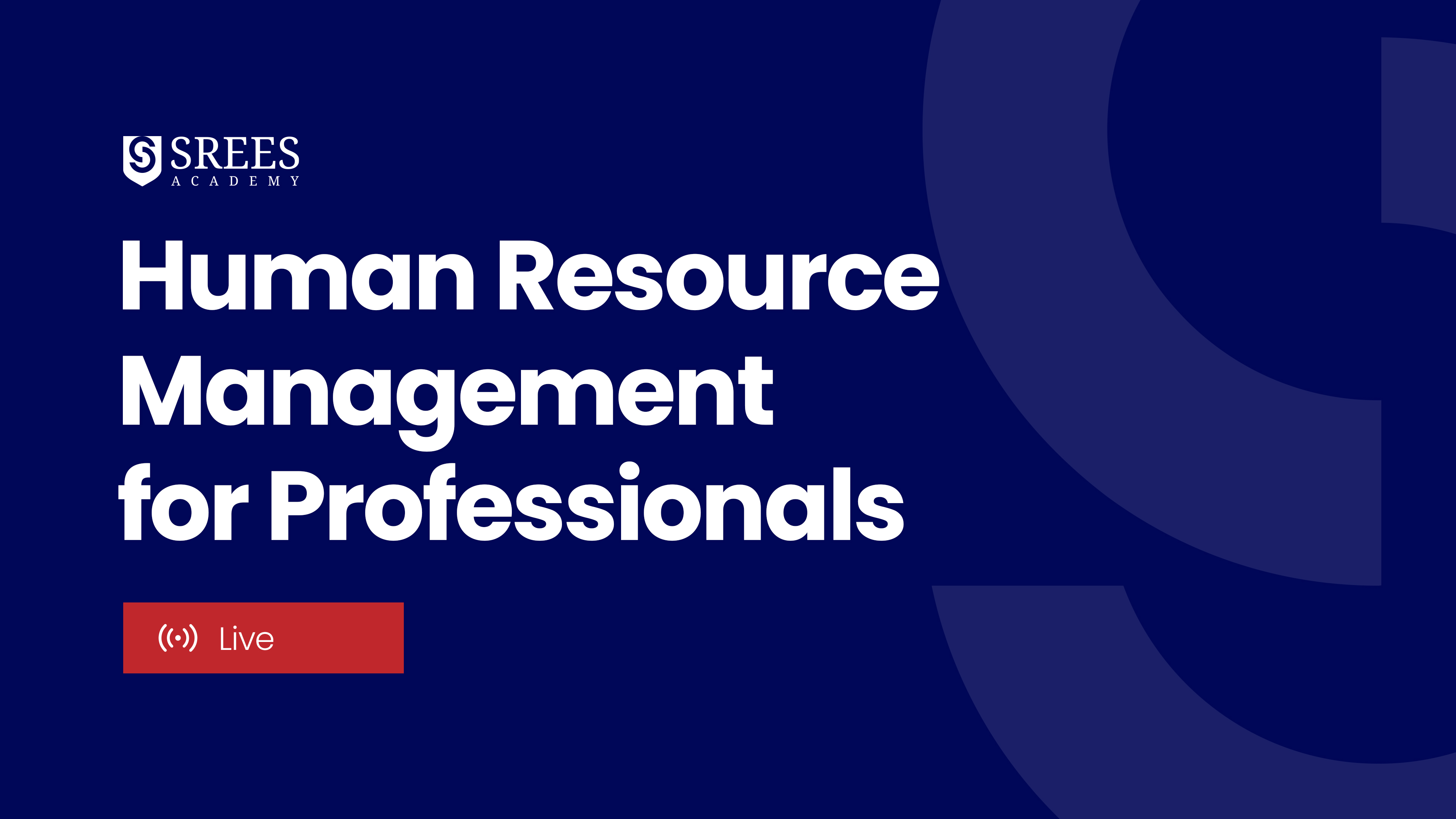 Srees academy online courses human resource management courses